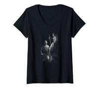 Mujer David Y Goliat Fe Cristiana Coraje Camiseta Cuello V