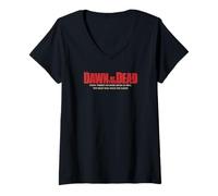 Mujer Dawn of The Dead No More Room Front & Back Camiseta Cuello V