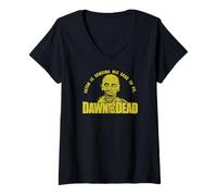 Mujer Dawn of The Dead Satan Phrase Camiseta Cuello V