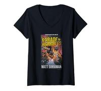 Mujer DCC A Parade of Horribles Vintage Cover LitRPG Book Series Camiseta Cuello V