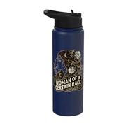 Mujer de cierta rabia Cottagecore Art Mujeres Derecho Stainless Steel Insulated Water Bottle