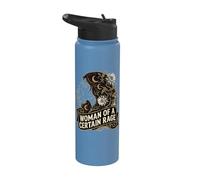 Mujer de cierta rabia Cottagecore Art Mujeres Derecho Stainless Steel Insulated Water Bottle