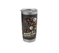 Mujer de cierta rabia Cottagecore Art Mujeres Derecho Vaso térmico de acero inoxidable de doble pared