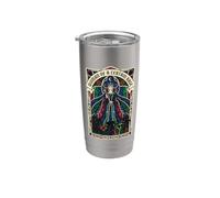 Mujer de cierta rabia Feminismo Arte manchado Mujeres Derecho Vaso térmico de acero inoxidable de doble pared