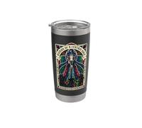 Mujer de cierta rabia Feminismo Arte manchado Mujeres Derecho Vaso térmico de acero inoxidable de doble pared