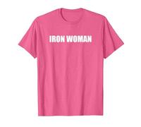Mujer de Hierro Camiseta, Hombre, Rosa Jaspeado, M