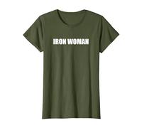 Mujer de Hierro Camiseta, Mujer, Verde Oliva, XS