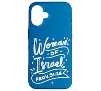 Mujer de Israel Prov 31:26 Judío Cultural Orgullo Cita Judío Carcasa para iPhone 16