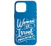 Mujer de Israel Prov 31:26 Judío Cultural Orgullo Cita Judío Carcasa para iPhone 16 Pro MAX