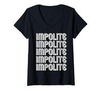 Mujer De mala educación Camiseta Cuello V