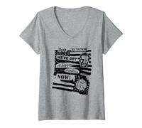 Mujer Dead Kennedys We've Got a Bigger Problem Vintage Punk Band Camiseta Cuello V