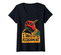 Mujer Dear Ancestors I Understand The Assignment Pro Black Pride Camiseta Cuello V