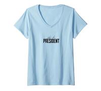 Mujer Dear Mr. President, Regalos para Hombre, creador de cumpleaños, Motivation Chef Camiseta Cuello V
