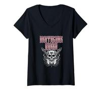 Mujer Deathcore Queen Metalcore Concierto Hardcore Música Metalhead Camiseta Cuello V