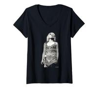 Mujer Debbie Harry Blondie En Vivo 1978 por Martyn Goddard Camiseta Cuello V