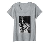 Mujer Debbie Harry Blondie Estudio Disparo por Martyn Goddard Camiseta Cuello V
