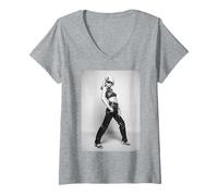 Mujer Debbie Harry Blondie Nueva Ola Corazón De Cristal Allan Ballard Camiseta Cuello V