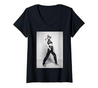 Mujer Debbie Harry Blondie Nueva Ola Llámame Allan Ballard Camiseta Cuello V