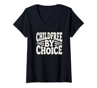 Mujer Declaración Childfree by Choice Camiseta Cuello V