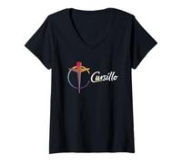 Mujer DeColores Cursillo Rainbow Gallo Católico Camiseta Cuello V