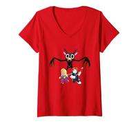 Mujer Deer in The Forest Kids 99 Noches Halloween Video Game Run Camiseta Cuello V