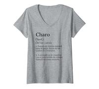 Mujer Definición de Charo Diccionario Camiseta Cuello V