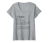 Mujer Definición de Charo Diccionario Camiseta Cuello V