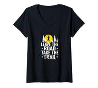 Mujer Dejar Camino Tomar Sendero Camiseta Cuello V