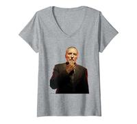 Mujer Dennis Hopper Actor Easy Rider de Michael Grecco Camiseta Cuello V