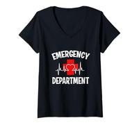 Mujer Departamento de Emergencias Er Shirt Nurse Emergency Room Shirt Er Camiseta Cuello V
