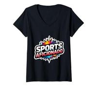 Mujer Deportes Aficionado Entrenador Amante Experto Jugador PE Profesor Cool Camiseta Cuello V