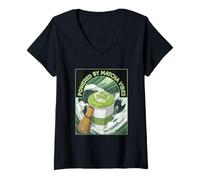 Mujer Desarrollado por Matcha Vibes Green Tea Fresh Zen Vitality Glow Camiseta Cuello V