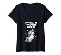 Mujer Desarrollado por Unicorn Energy Magical Creature Fantasy Camiseta Cuello V
