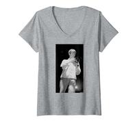Mujer Desenfoque Live Damon Albarn 90s Britpop por Andy Willsher Camiseta Cuello V