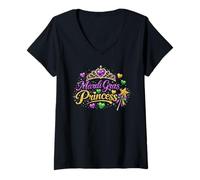 Mujer Desfile de Mardi Gras Princess Girls Queen Mardi Gras Camiseta Cuello V