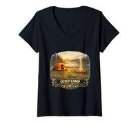 Mujer Desierto pacífico Escape Naturaleza Avent Camiseta Cuello V