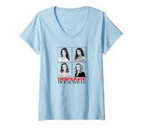 Mujer Desperate Housewives Cast Photo Grid Retro TV Show Camiseta Cuello V
