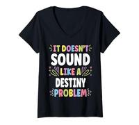 Mujer Destiny Personalized Women's Gift Custom Destiny Camiseta Cuello V