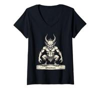 Mujer Deumus Pequeño Señor de Las Travesuras Camiseta Cuello V