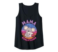 Mujer Día de las Madres Mamá Koalificada Lindo Koala Madre Camiseta sin Mangas