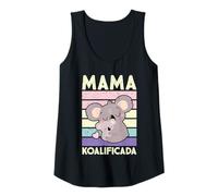 Mujer Día de las Madres Mamá Koalificada Lindo Koala Madre Camiseta sin Mangas