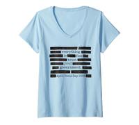 Mujer Día de los Inocentes Todo Está Bien Confía en Tu Gobierno Camiseta Cuello V