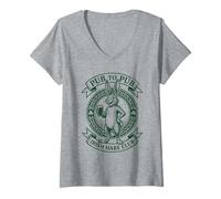 Mujer Día de San Patricio Liebre Irlandesa Pub A Pub Lucky Rabbit Camiseta Cuello V