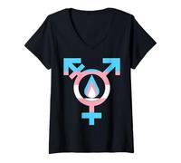 Mujer Día del Recuerdo Trans TDOR Las Vidas transgénero importan TDOV Camiseta Cuello V