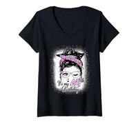 Mujer Diadema de diamantes It's My 49th Birthday Queen 49 Years Old Camiseta Cuello V