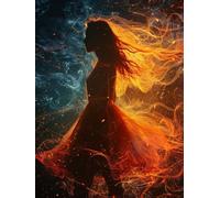 Mujer Diamond Painting, 5D Diamond Painting Adultos SueñO, DIY Manualidades Adultos Kit Punto de Cruz, Cuadro Diamantes Cristal Bordado, Pintura de Diamante para Decoración Hogar 40X50cm 2-6852