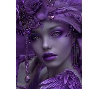 Mujer Diamond Painting 80x110cm, DIY 5D Pintura Diamante Estilo De Arte Diamond Painting Kit Completo, Bricolage Diamond Painting Loisirs Créatifs Adultes Point de Croix Broderie Paintings, Home Decor