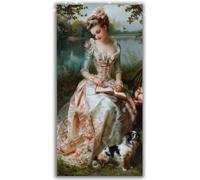 Mujer Diamond Painting Adultos Grande XXL 60x120cm Kit Completo, 5D DIY Pintura de Diamante Full con Diamantes Redondos, Decoración Pared Salón, Renovación Hogar Primavera, Arte Mural, Princesa Y1-961