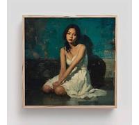 Mujer Diamond Painting Adultos, Mujer Cuadros de Diamantes, 5D Puzzle Diamantes Cuadros en Punto de Cruz Diamond Art Painting Kit, Hobby Ccreativi Adulti, Decoración Pared Hogar 100x100cm cd3-b35