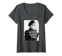 Mujer Diana Princesa De Gales Royal Braemar Highland Juegos Camiseta Cuello V